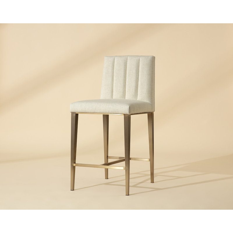Wilbur Upholstered Stool with Metal Frame