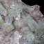 Gemmy apophyllite sur Stilbite