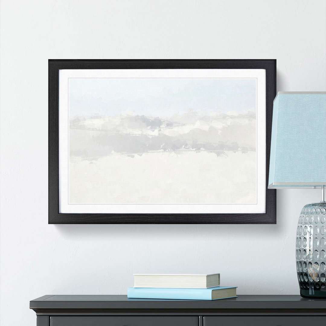 White Sands in New Mexico in Abstract - Picture Frame Painting Print
