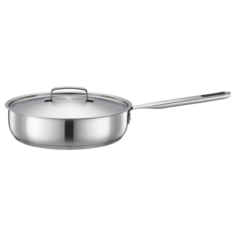 Clad CFX 3 Quarts Non-Stick Stainless Steel (18/10) Saute Pan with Lid