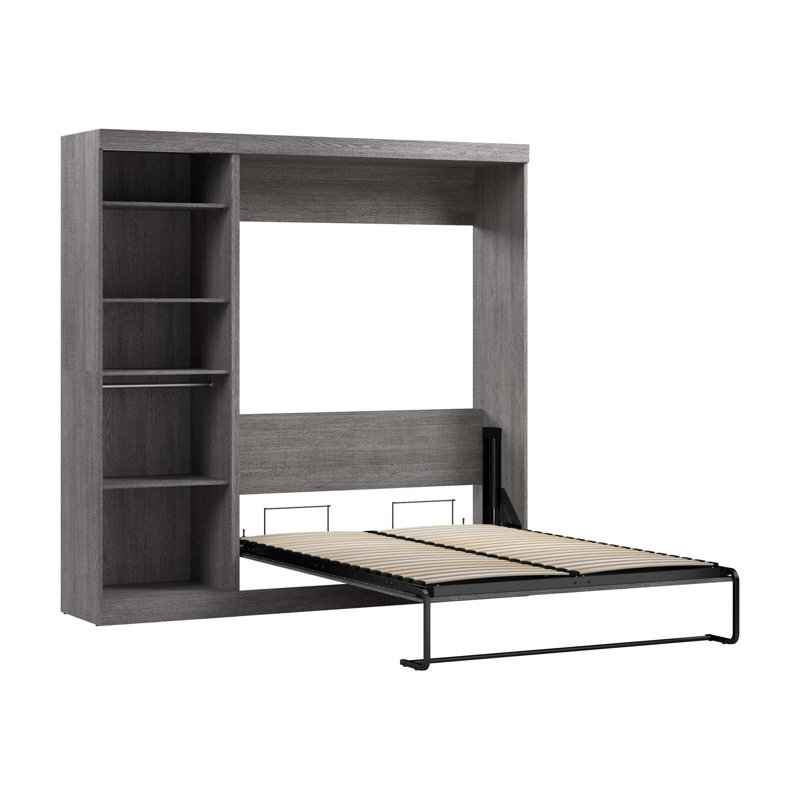 Arthor Metal Murphy Storage Bed, Bark Gray