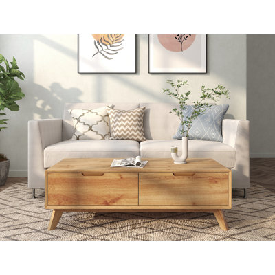 Oriska Four Leg Coffee Table with Storage