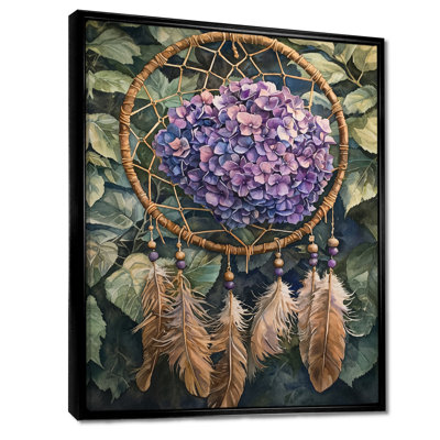 Art mural sur toile, "Altanger Hydrangea Dreamcatcher I"