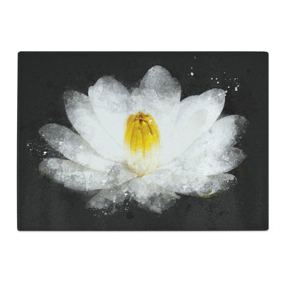 Heart of a Lily Paint Splash Chopping Board