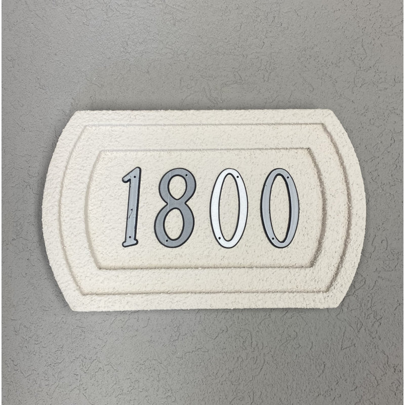 Recessed Address Plaque Large