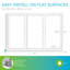 Babillard fermé en vinyle 3 portes avec cadre en satin Ghent-11138451-11138446-11138445