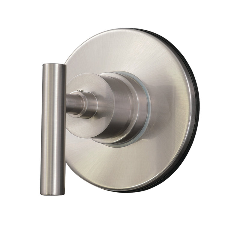 Kingston Brass Manhattan Single-Handle Wall Mount Three-Way Diverter Valve with Trim Kit, Brushed Nickel