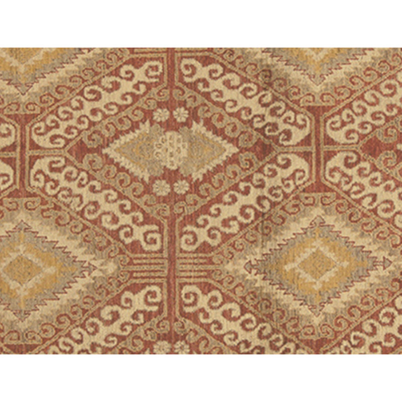 Hand Knotted Wool Area Rug in Red