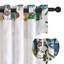 Ensemble de 2 rideaux à motif floral Mid Century-1050334070-1050334071
