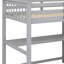 Lit mezzanine avec tablettes de rangement et bureau sous le lit-1408764016