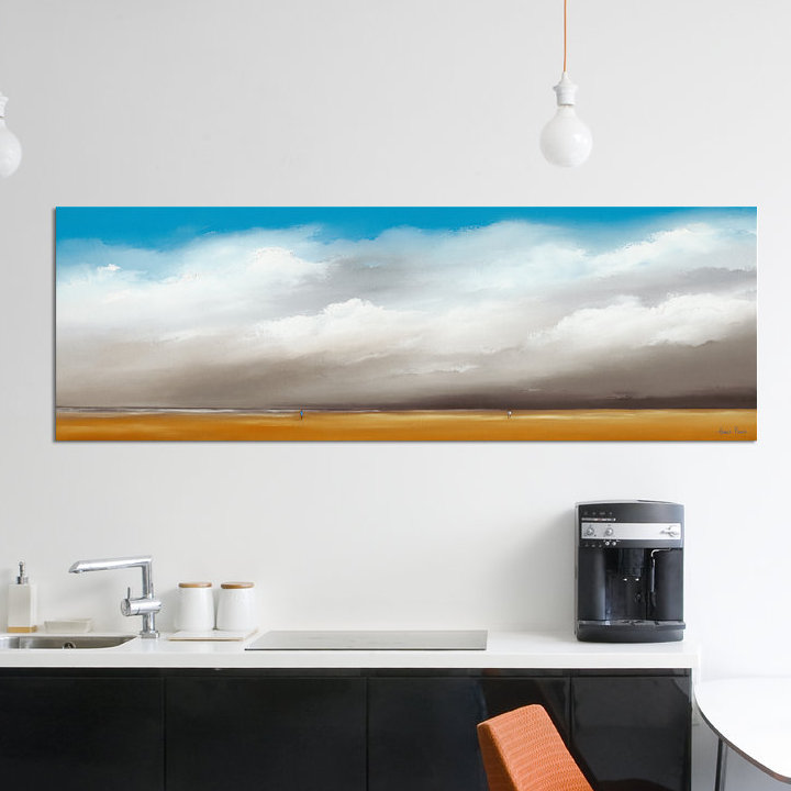 « clouds iii », impression sur toile, H 16 po x l 48 po x P 1,5 po, Toile tendue
