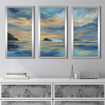 " Pacific Sunset " 3 - Pieces