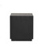 Table de bout carrée de style contemporain avec socle et tablette inférieure ouverte au salon noir-1385730324