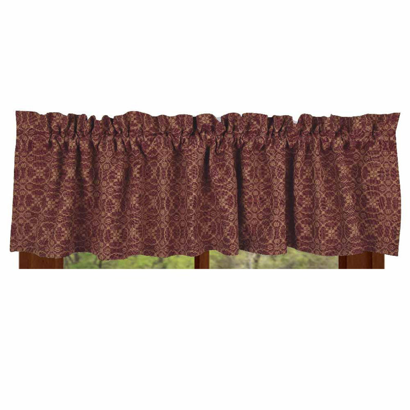 Cotton Geometric Window Valance