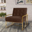 Idalou Plush Velvet Tufted Retro Accent/Salon Chair-143072634-143019415