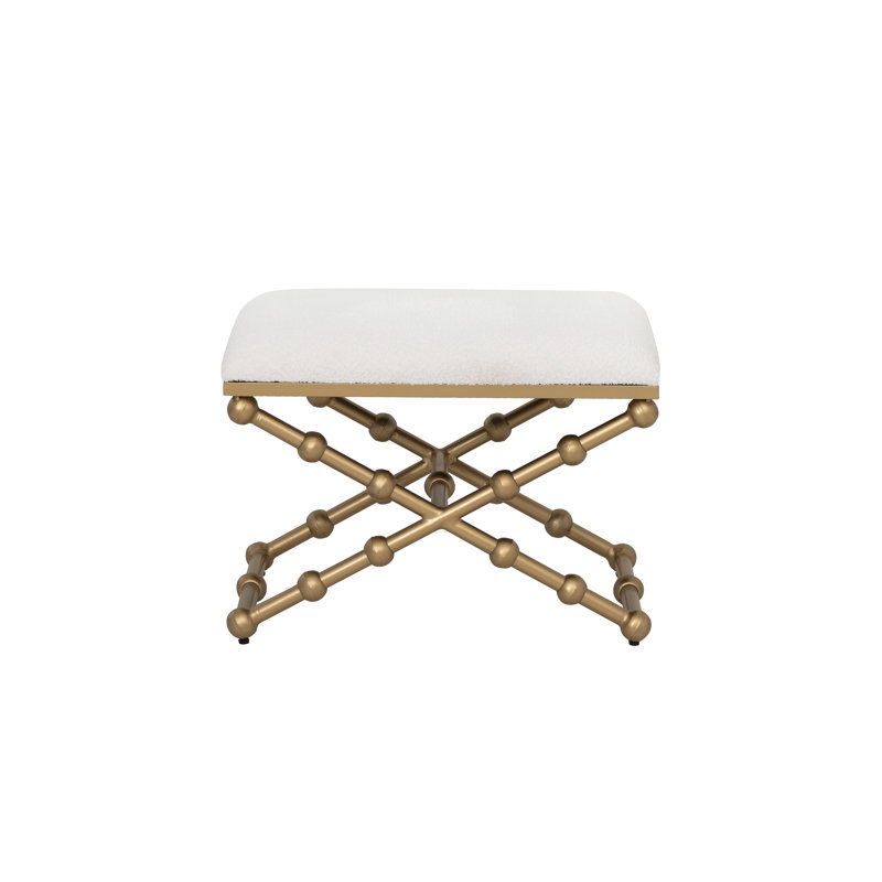 Tabouret rembourré en coton 24 po Campaign Pippa
