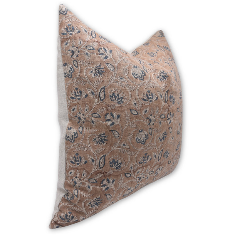 Housse de coussin décorative faite à la main pour salon Fab Fabine Saraswati - 26 x 26 pouces, 26 po x 26 po