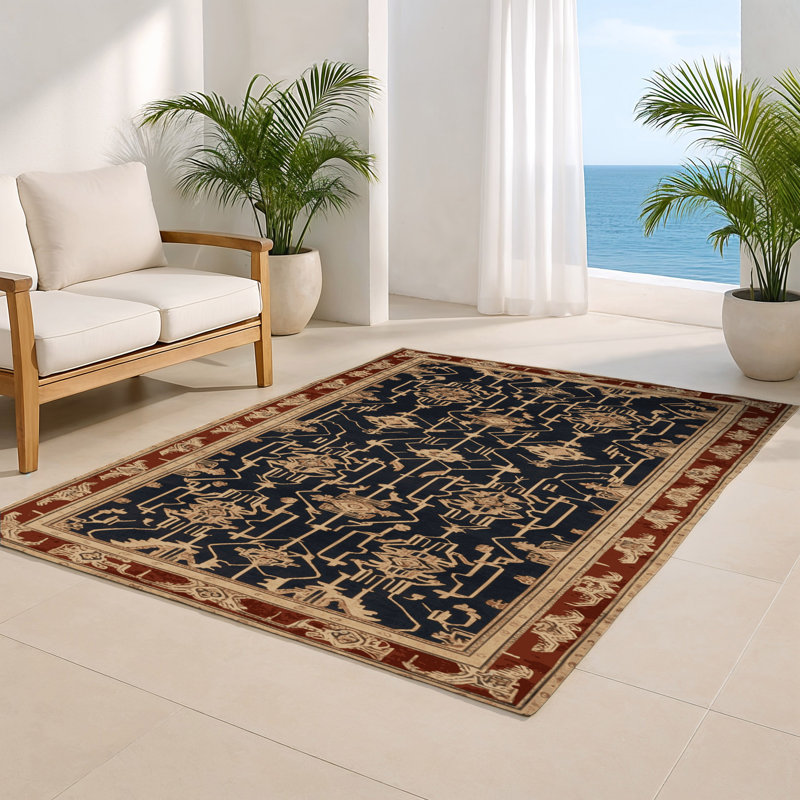 Tapis mauve intérieur et extérieur ArtDeco, Rectangulaire 8 pi x 10 pi