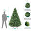 Sapin de Noël givré pré-éclairé-79764854