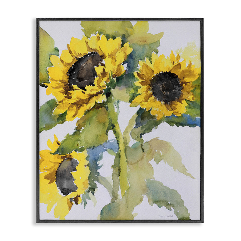 «Bright Brighting Bouquet», art de la giclée encadrée par Theresa Heidel, Giclée encadrée noir minuit, H 14 po x l 11 po