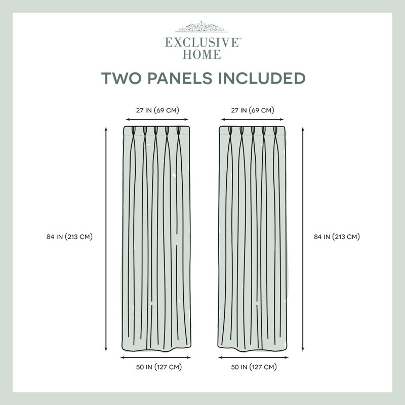 Cushing Sheer Curtain Pair, 27" x 84"