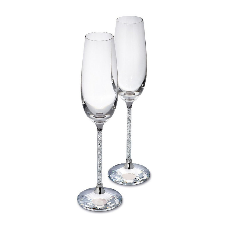 Leif 200ml Handmade Crystal Flute Set