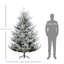 Arbre de Noël artificiel 7,5 pi, arbre de Noël à charnière en pin avec 1218 branches réalistes, base en acier, ouverture automatique, vert-107091618