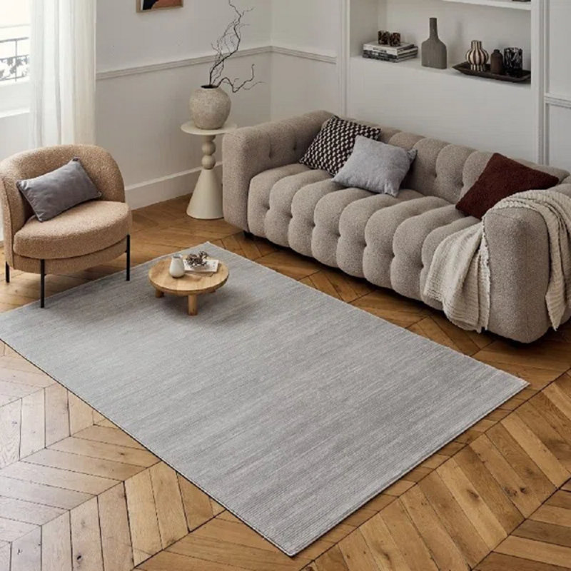 Carmel Modern Striped Grey Area Rug, Rectangle 200 x 290 cm