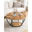 Table basse ronde à 2 niveaux-385847447