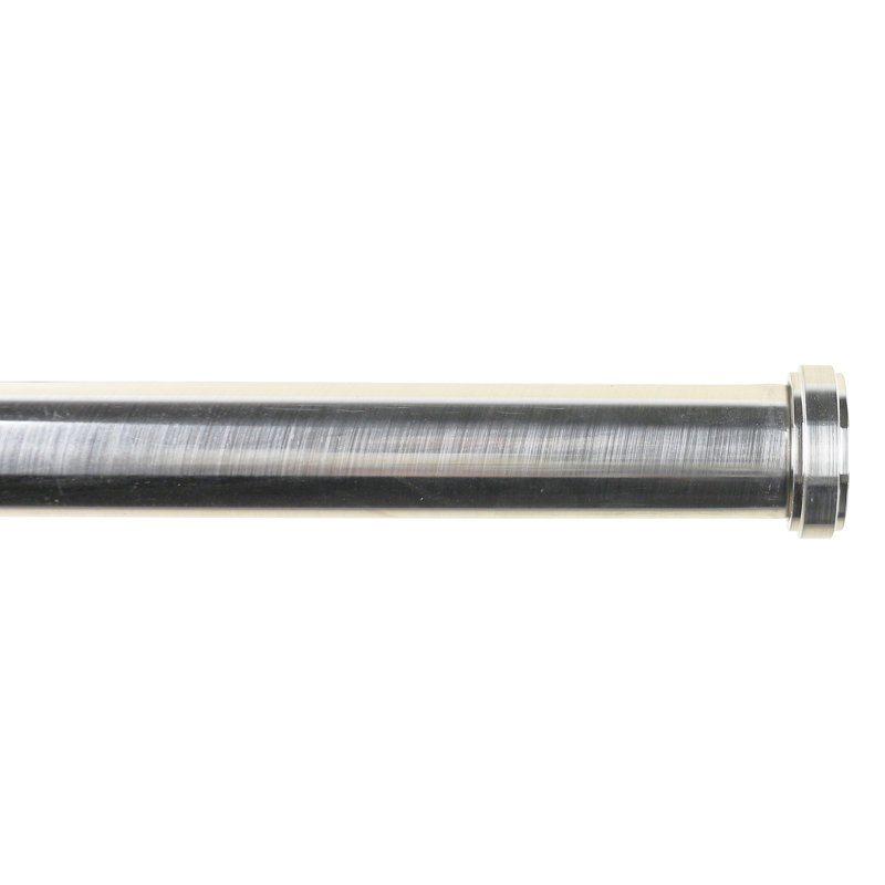 Tringle à rideaux simple réglable Allante, Acier brossé, l 84 po à 120 po