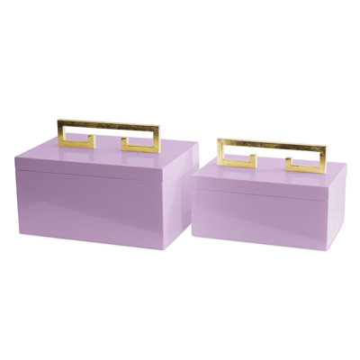Avondale 2 Piece Metal Decorative Box Set
