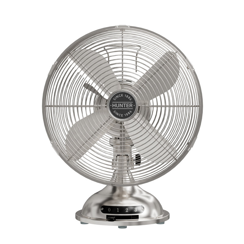 16.8" Oscillating Personal Fan, Brushed Nickel