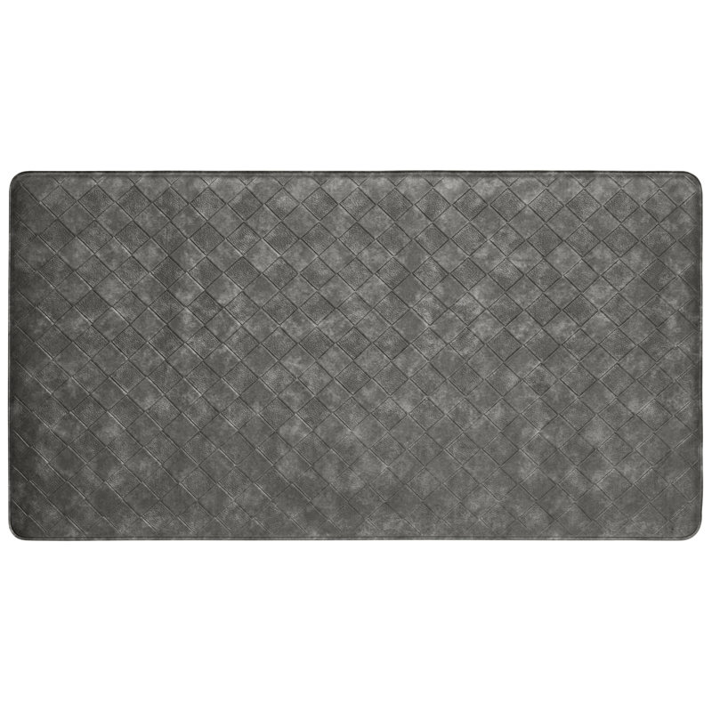 Tapis anti-fatigue Botenton Trenton, Rectangle 1 pi 5 po x 2 pi 8 po, Gris foncé