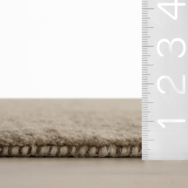 Grey Modern Solid Rug, Rectangle 7'6" x 9'6"