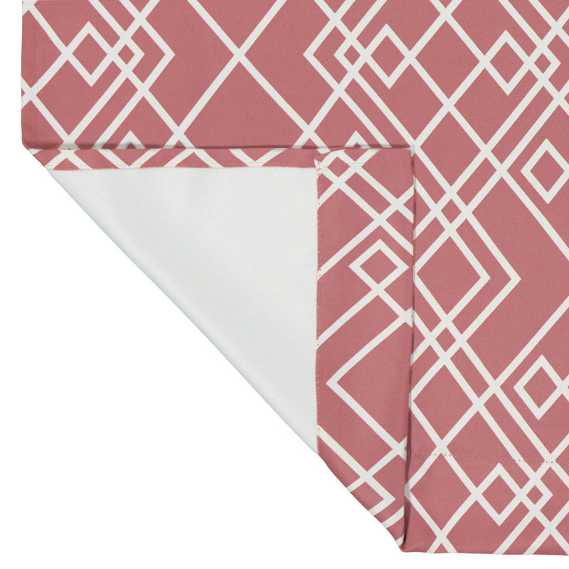 Room Darkening Curtain Single Panel, 37" W x 63" L, Coral