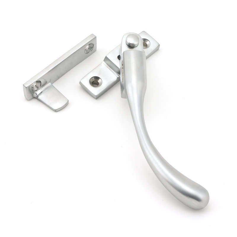 Night-Vent Peardrop Fastener Lock, Satin Chrome