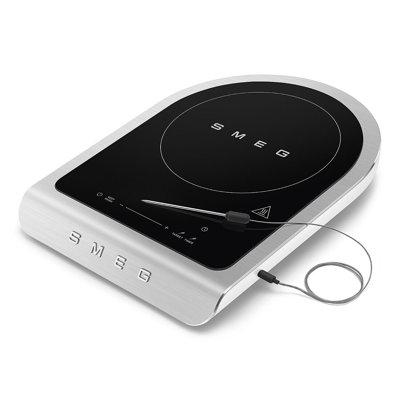 Contemporary Portable Induction Cooker in Matte White