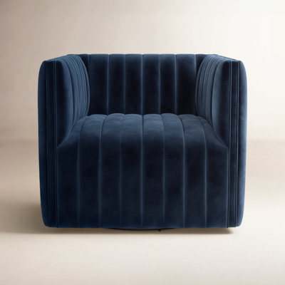 Brandt Genuine Leather Swivel Armchair