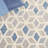 Ebony Hand Tufted Wool/Cotton Geometric Rug in Ivory/Blue-95854470