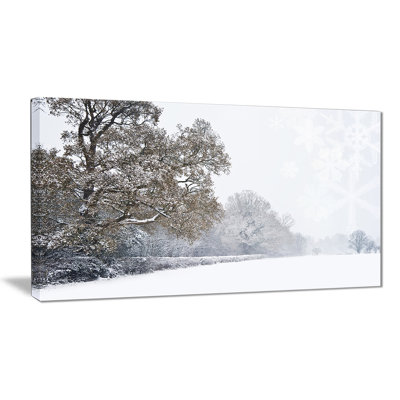 «Christmas Winter Snow», reproduction de photo sur toile