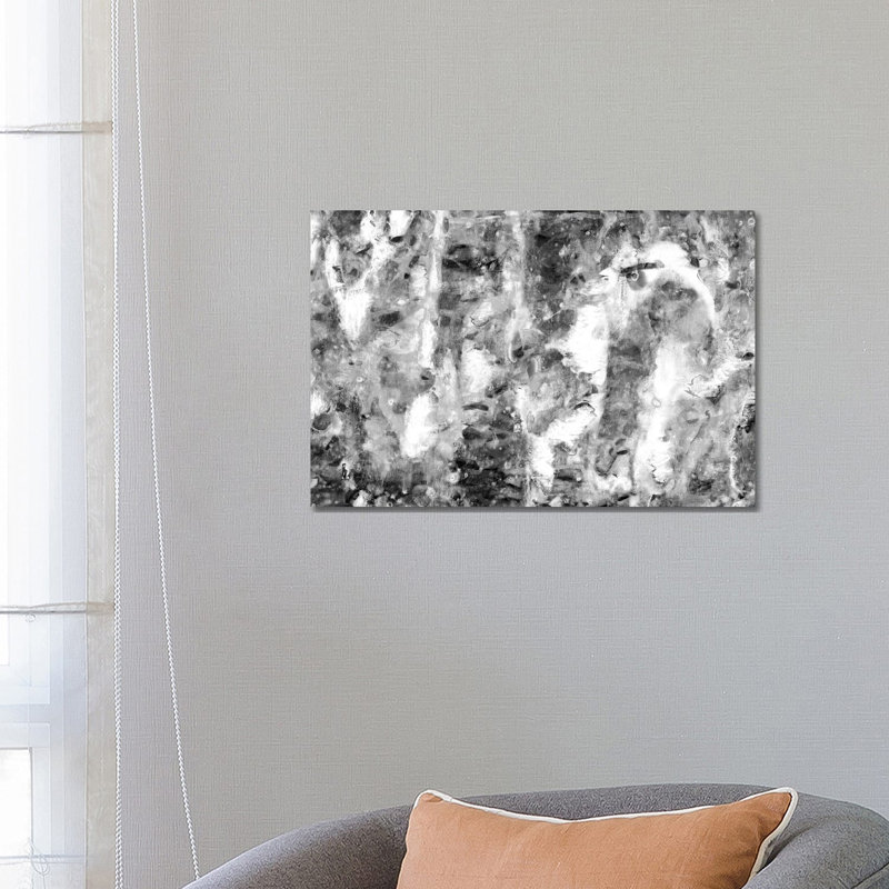 Black And White Abstract III by PI Studio - Wrapped Canvas Panoramic Painting, 66.04 cm H x 45.72 cm W x 1.91 cm D