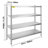 60'' W Metal Height -Adjustable Storage Rack-93670180