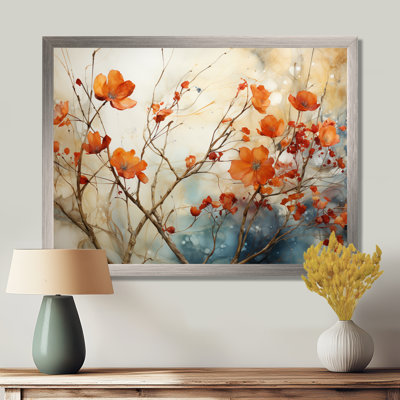 Maple Trees Glowing Embers II - Tree Maple Wall Art For Living Room