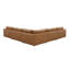 Brighton modulaire - Wedge, cuir fleur brun