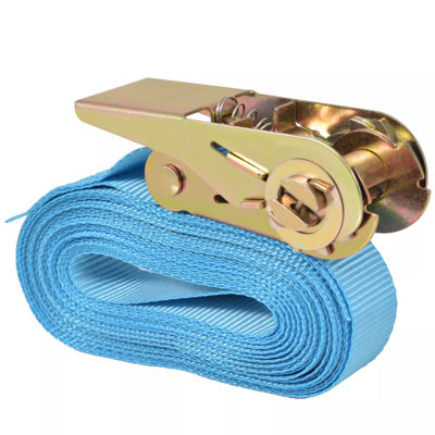 Sangles à cliquet vidaXL 1763,7 lb x 19,9 pi x 0,98 po - bleu