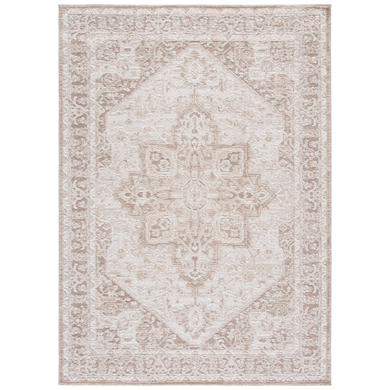 Lunara Power Loom Polyester; Jute/Sisal; Polypropylene Plastic Oriental Indoor Rug, 6'-7" x 6'-7" Square