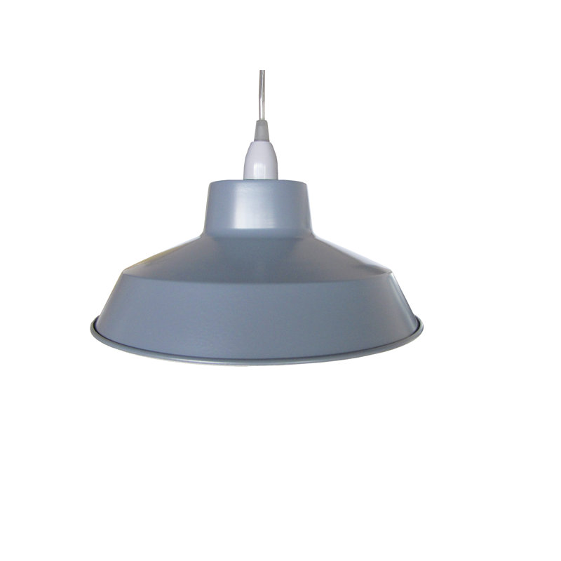 Pluto 15 cm H Bowl Pendant Shade ( Screw On ), Grey