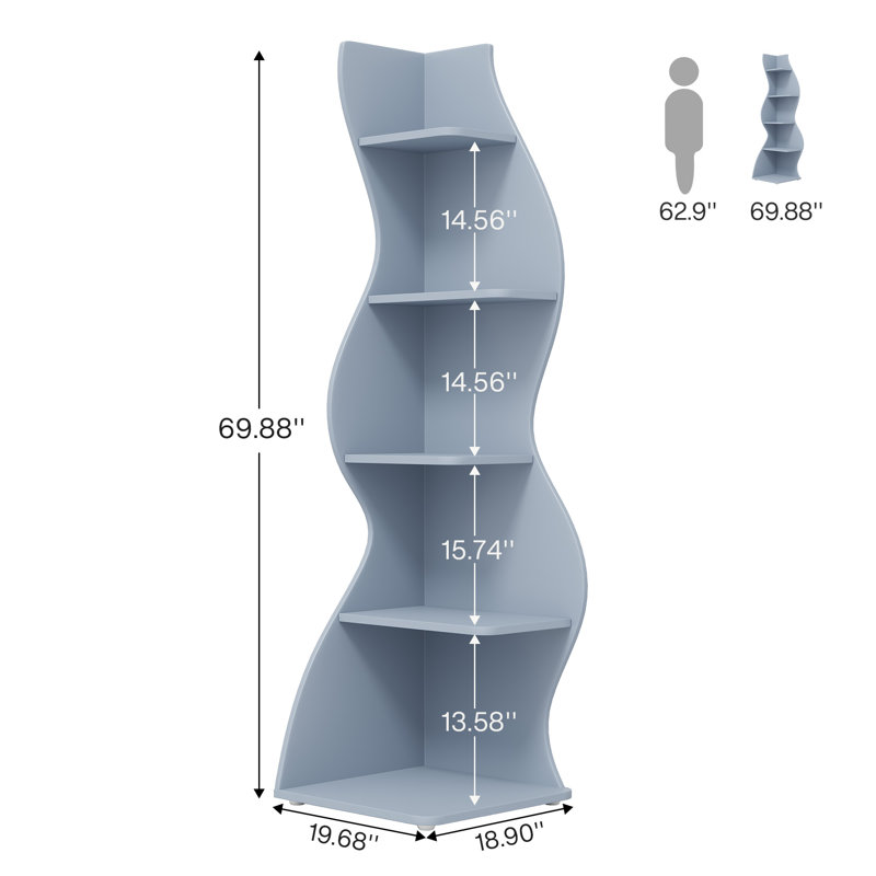 Arhab Corner Bookcase