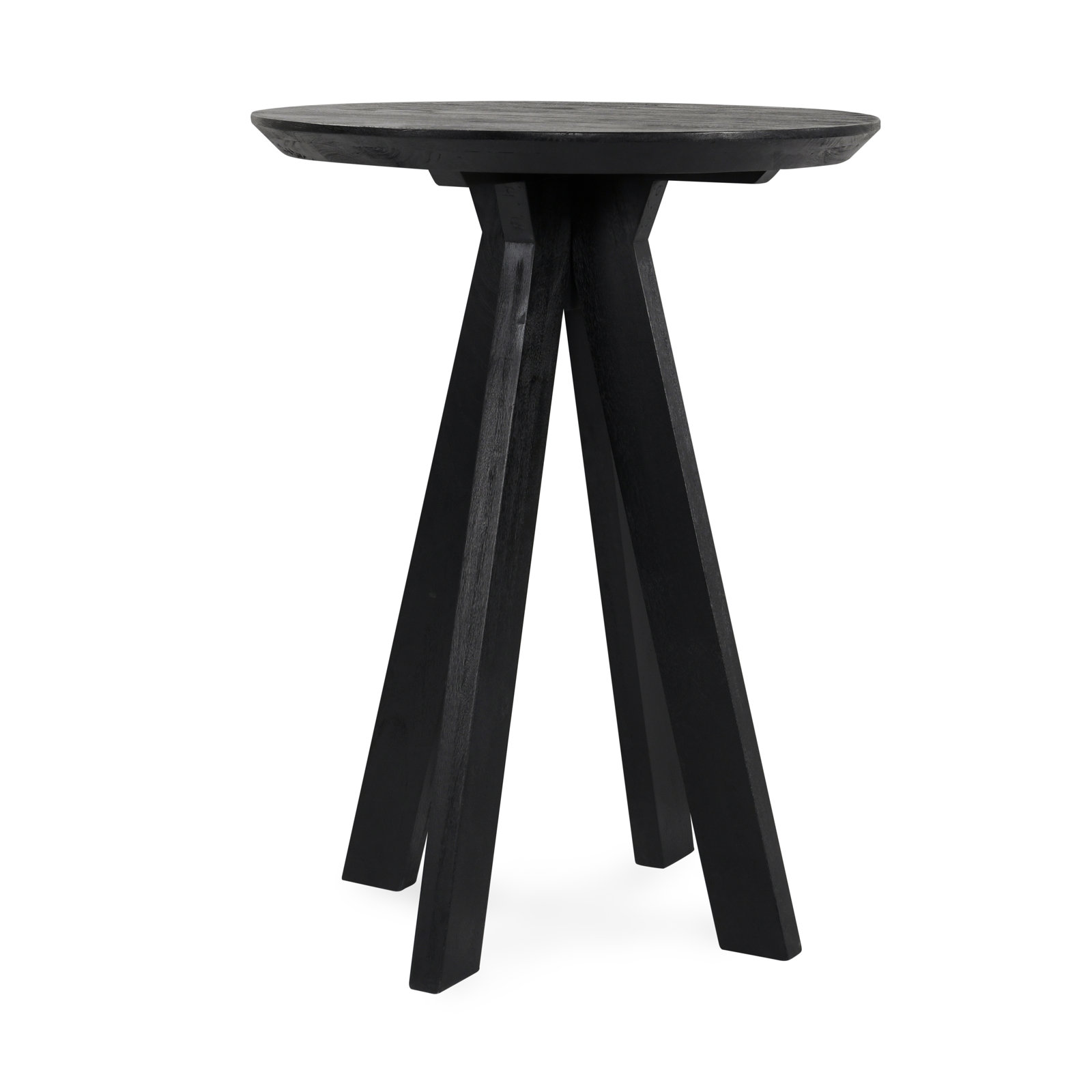 Furley 32" Round Counter Height Dining Table, 42", Black