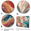 Art mural abstrait bleu sarcelle marbré - fantaisie III-1174164909-1174164905